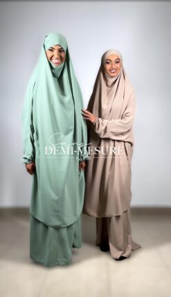 jilbeb basic 2 pièces en soie de médine