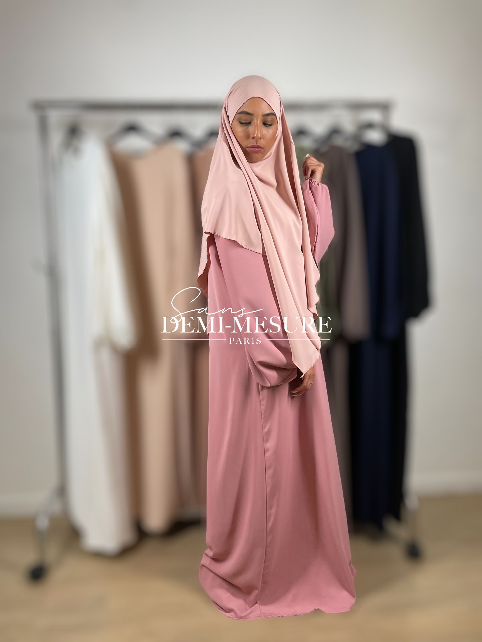 abaya manches bouffantes