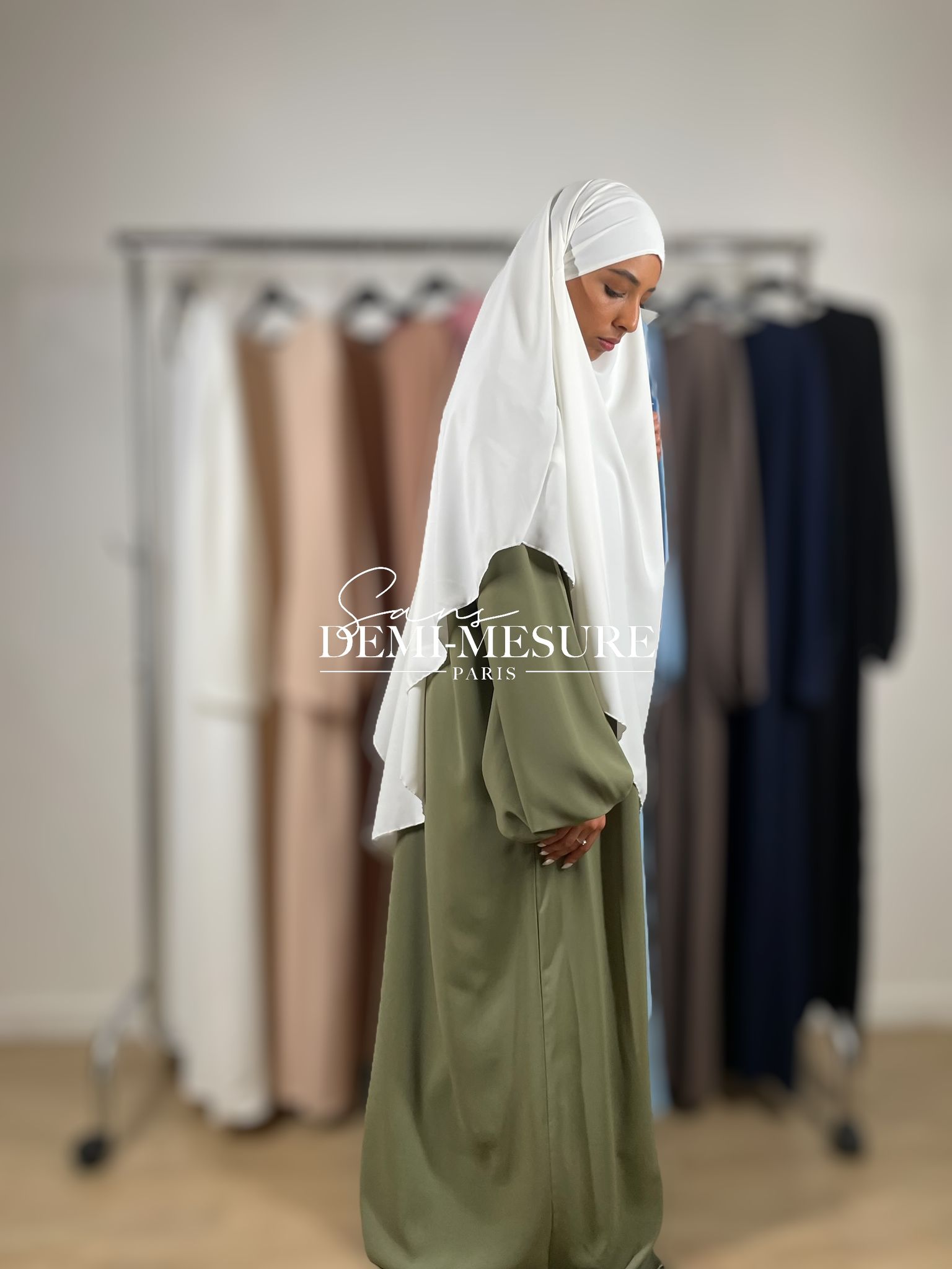 abaya manches bouffantes