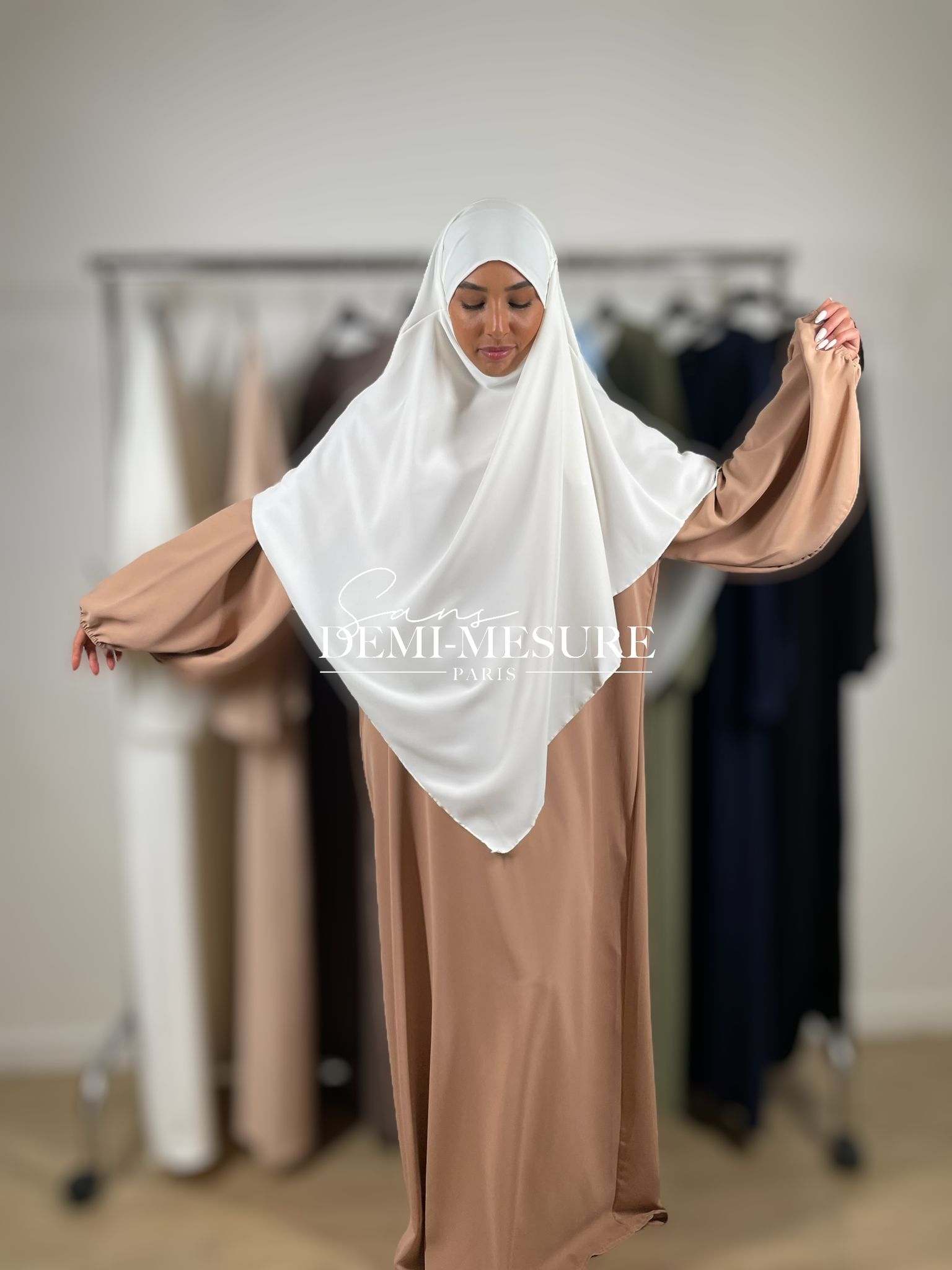 abaya manches bouffantes