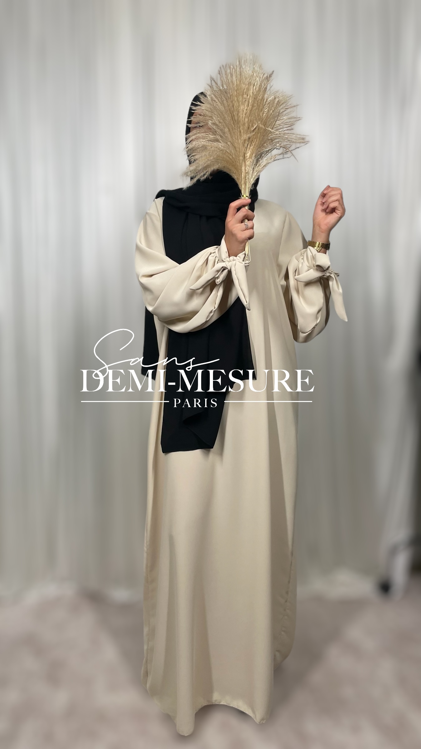 Abaya Almaa soie de medine - Image 8